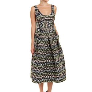 Milly Stella Silk A Line Dress Size 0 NWOT